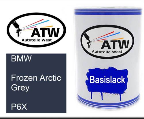 BMW, Frozen Arctic Grey, P6X: 500ml Lackdose, von ATW Autoteile West.